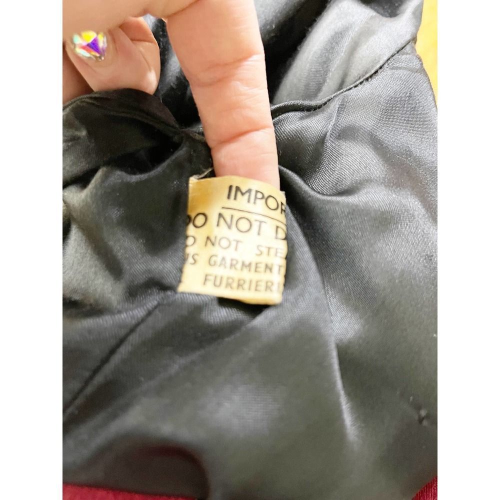 Unique 1960's Black Faux Fur Coat / Overcoat / Made In England - Picture 9 of 9